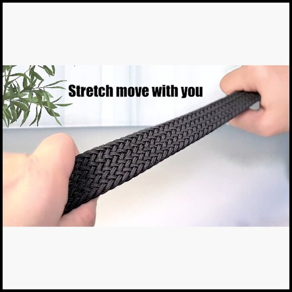 Elastic Stretch Canvas Belt No-Hole Design Fully Adjustable main image 5